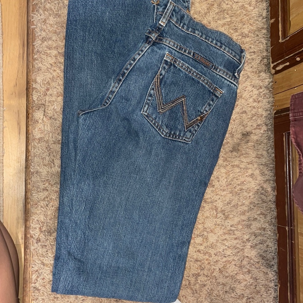 Wrangler cowgirl cut jeans size 3/4x 36